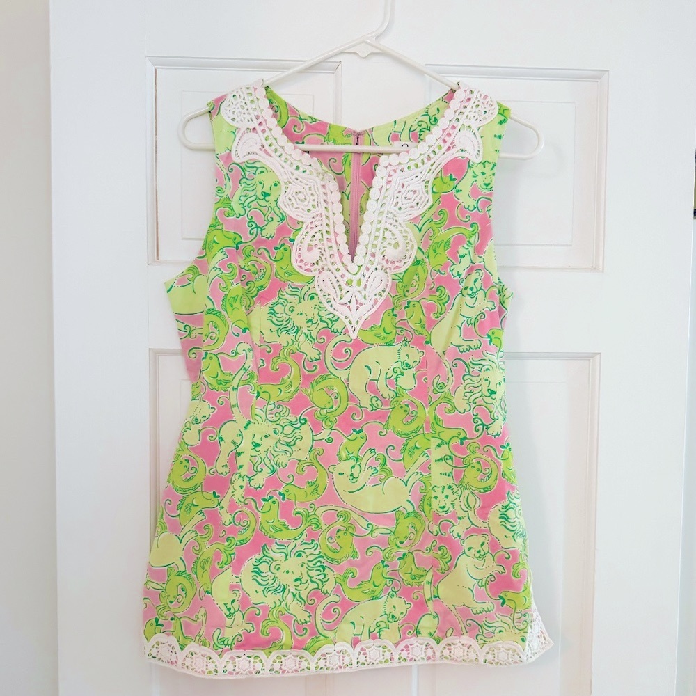 Lilly Pulitzer Vintage White Label Sleeveless Tunic Top